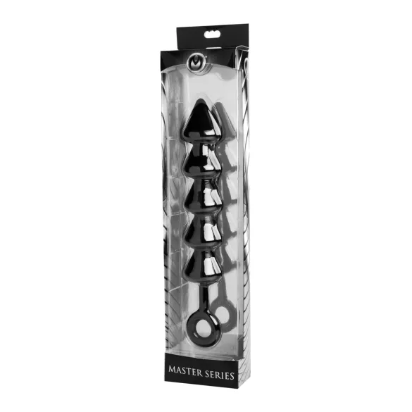 Spades - dildo anal cu bile - silicon negru