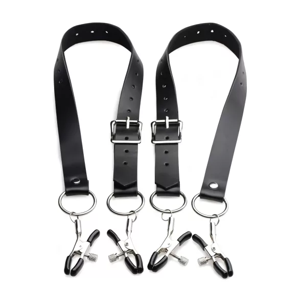 XR Brands - clești pentru labiile vaginale - negru