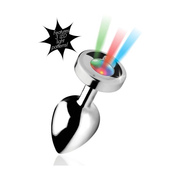 Booty Sparks - dop anal luminos - mare - argintiu