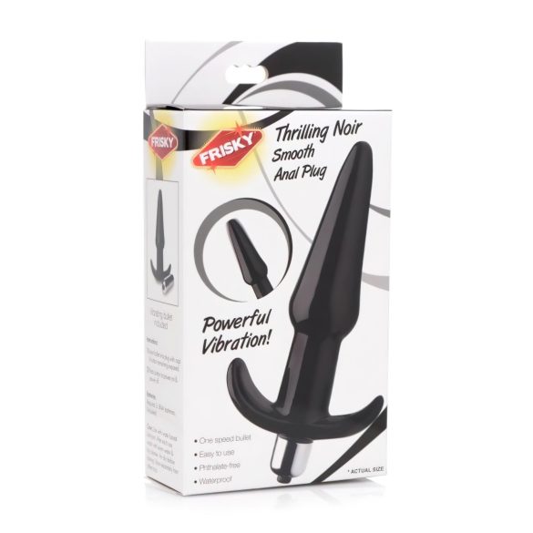 Frisky Smooth - vibrator anal - stimulare intensă - negru