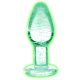 Booty Sparks Luminous - plug anal din sticlă (transparent)