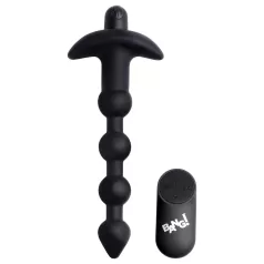 Bang! - vibrator anal reîncărcabil cu telecomandă (negru)