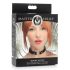 Master Series Kinky Kitty - zgardă pisicuță cu inel (negru)