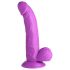 XR Brands POP - dildo cu ventuză și testicule - 19 cm (mov)