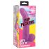 XR Brands POP - dildo cu ventuză și testicule - 19 cm (mov)