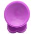 XR Brands POP - dildo cu ventuză și testicule - 19 cm (mov)