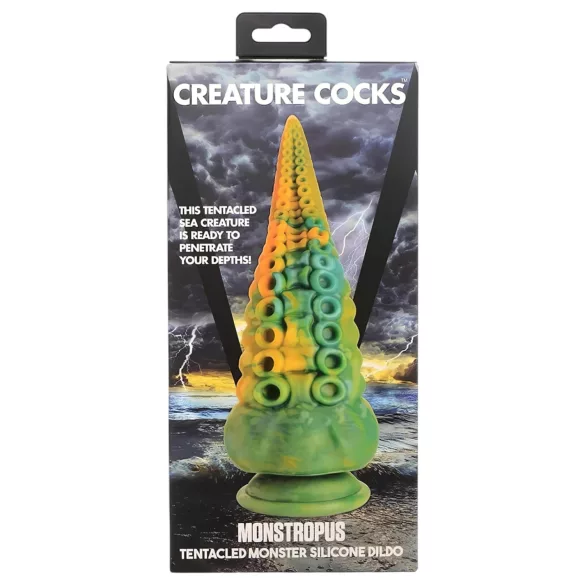 Creature Cocks Monstropus - dildo realist - tentacule - 22cm - galben