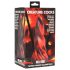 Creaturi Cocks Hell Kiss - dildo din silicon răsucit - 19cm (roșu)