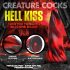 Creaturi Cocks Hell Kiss - dildo din silicon răsucit - 19cm (roșu)
