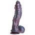 Dildoul Hydra - Creatură cu 3 Capete - 27cm, silicon (mov)