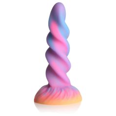   Creature Cocks Moon Rider - dildo unicorn strălucitor (mov-roz)