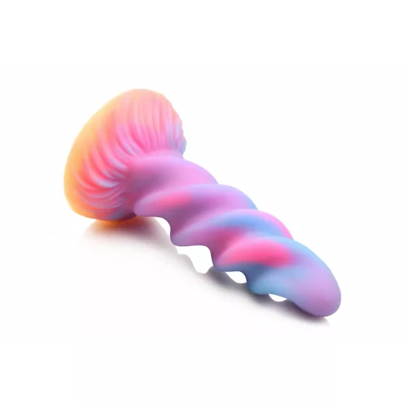 Creature Cocks Moon Rider - dildo unicorn strălucitor - mov-roz