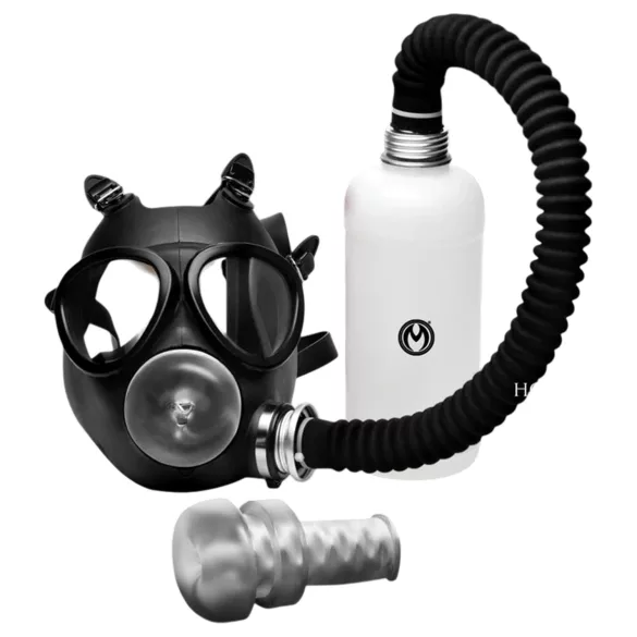 XR Brands - mască orală 2în1 și inhalator arome - negru