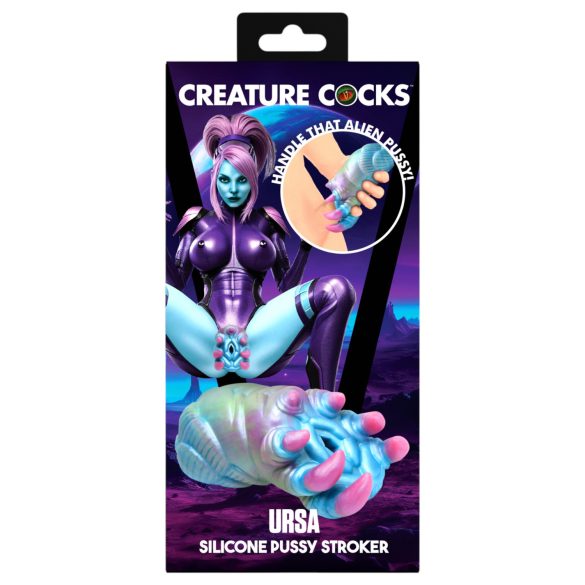 Creature Cocks Ursa - vagin artificial alien - silicon - albastru-roz