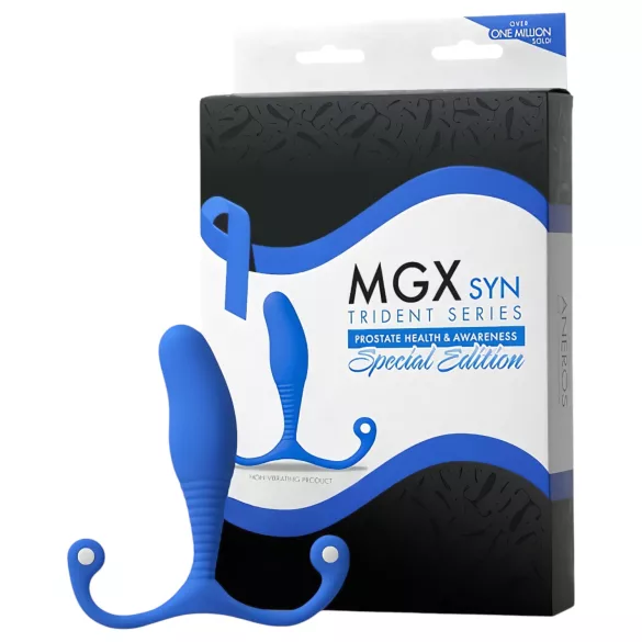 Aneros MGX Syn Trident - dildo prostatic (albastru)