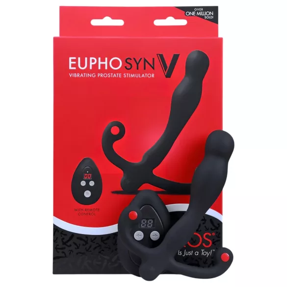 Aneros Eupho Syn V - vibrator prostatic cu telecomandă (negru)
