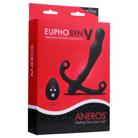 Aneros Eupho Syn V - vibrator prostatic cu telecomandă (negru)