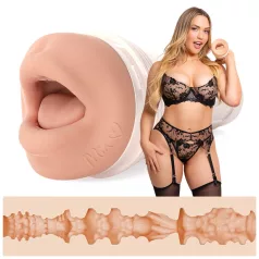   Fleshlight Mia Malkova - masturbator tip gură realist - silicon natur