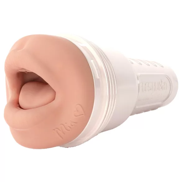 Fleshlight Mia Malkova - masturbator tip gură realist - silicon natur