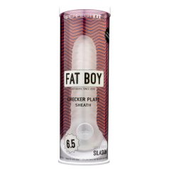 Fat Boy Checker Box - mânecă pentru penis - 17cm - alb