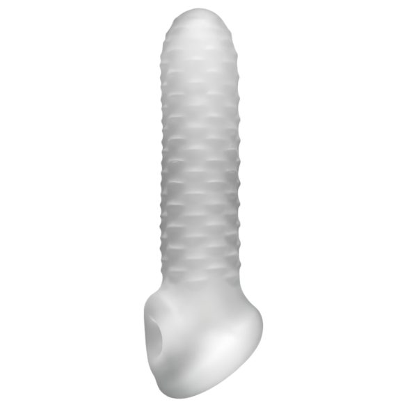 Fat Boy Checker Box - mânecă pentru penis - 17cm - alb