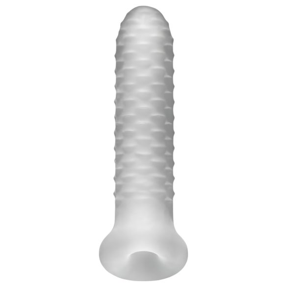 Fat Boy Checker Box - mânecă pentru penis - 17cm - alb