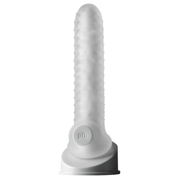 Fat Boy Checker Box - mânecă pentru penis - texturat - 19cm - alb