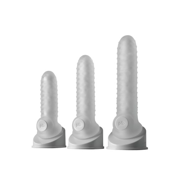 Fat Boy Checker Box - mânecă pentru penis - texturat - 19cm - alb