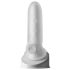 Fat Boy Micro Ribbed - mânecă penis - nervuri fine - 15cm - alb