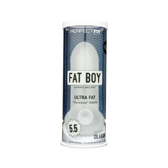Fat Boy Original Ultra Fat - mânecă pentru penis - 15 cm - alb