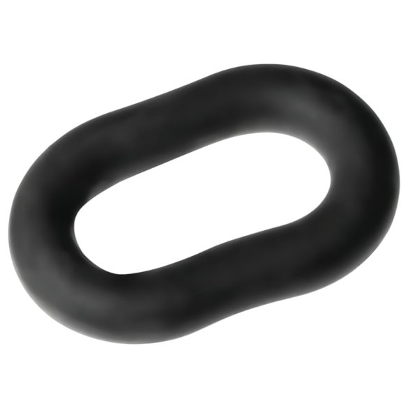 Perfect Fit - inel pentru penis gros - silicon negru 15cm
