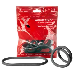 Perfect Fit - inel penis subțire - silicon negru 22cm