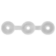   Perfect Fit Triple - set inele pentru penis - 3 bucăți - alb