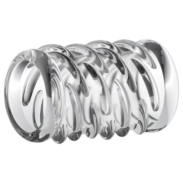 Stay Hard - inel penis texturat - transparent