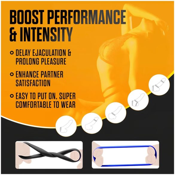 Stay Hard - set inele pentru penis - 3 bucăți - colorate