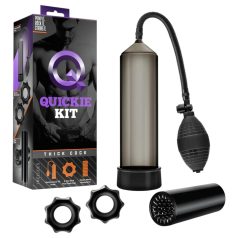 Kit Quickie - set pompă pentru penis - gros (4 piese)