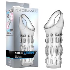   Performance - inel pentru penis cu testicule - silicon transparent
