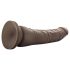 Dr. Skin 8,5 - dildo realist cu ventuză - maro (20,5cm)