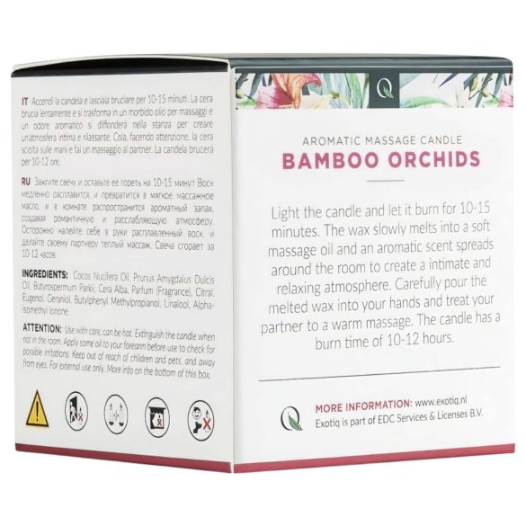 Exotiq Bamboo Orchids - lumânare masaj (60g)