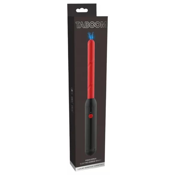 Taboom - vibrator electric reîncărcabil - bară electrosex - roșu