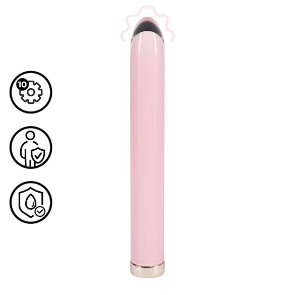 Loveline - vibrator drept din sticlă (roz)