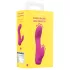 Loveline - mini vibrator curbat cu iepuraș (roz)
