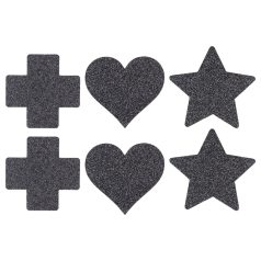 Le Désir - set accesorii pentru sâni - 3 perechi - negru