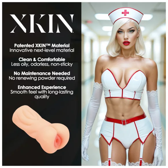 XKIN Tiffany Throatcheck - vaginã artificialã realistã (culoare naturalã)