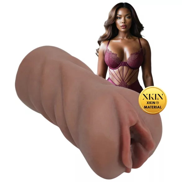 XKIN Next Door Amani - vagină realistă masturbator (nuanță naturală închisă)