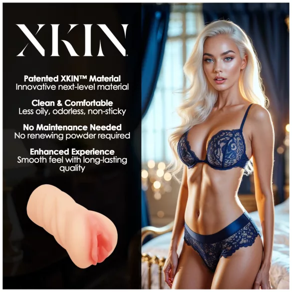 XKIN Desire Alessia - vagină artificială realistă pentru masturbare (culoare naturală)