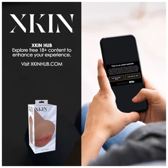 XKIN - masturbator cu gură artificială - S (nude închis)