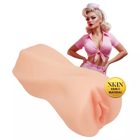XKIN Cutie Darla - vagină artificială realistă pentru masturbare (culoare naturală)