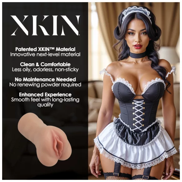 XKIN Maid Lacey - vagină masturbator realistă (culoare naturală)