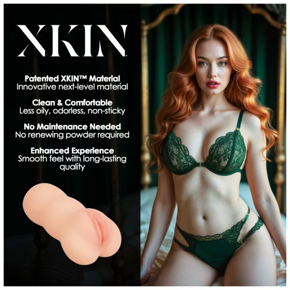 XKIN Temtress Nicolette - vagină masturbatoare realistă (culoare naturală)